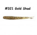 KEITECH Live Impact 2.5" #321 Gold Shad (12 gab.) silikona mānekļi
