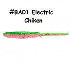 KEITECH Shad Impact 5" #BA01 Electric Chiken (6 шт.) силиконовые приманки