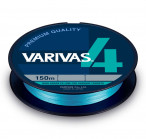 VARIVAS4 PE X4 Water Blue ,150M, #0.6 (0.128mm), max 10Lb плетёный шнур