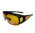 ACTIVE PRO Fishing PS-2106, yellow/black, (iespējams lietot arī pa virsu optiskām brillēm), polarizējošas saules brille