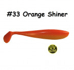 MAILE BAITS ZANDER SHAD 14cm (~5.5") 33-Orange Shiner (1 gab.) silikona mānekļi