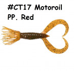 KEITECH Little Spider 2" #CT17 Motoroil PP. Red (8 gab.) silikona mānekļi