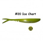 MAILE BAITS LUNKER DROP-SHOT SAWTAIL 4.4" 20-Ice Chart (1 pc) силиконовые приманки