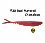 MAILE BAITS LUNKER DROP-SHOT SAWTAIL 5.5" 30-Red Motoroil Chameleon  (1 pc) softbaits