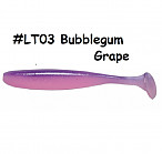 KEITECH Easy Shiner 6.5" #LT03 Bubblegum Grape (3 pcs) softbaits