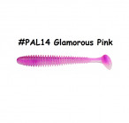 KEITECH Swing Impact 3.5" #PAL14 Glamorous Pink (8 pcs) softbaits