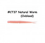 KEITECH Live Impact 2.5" #CT37 Natural Worm (Oxblood) (12 gab.) silikona mānekļi
