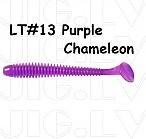 KEITECH Swing Impact 4" #LT13 Purple Chamelion (8 pcs) softbaits