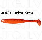 KEITECH Easy Shiner 3.5" #407 Delta Craw (7 шт.) силиконовые приманки