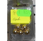 Iepakojums 7g tungsten ball x 5, gold, ar svara marķējumu, volframa džiggalvas-"ausainīši"
