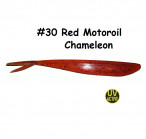 MAILE BAITS LUNKER DROP-SHOT 7" #30-Red Motoroil Chameleon (1 pc) softbaits