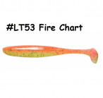 KEITECH Easy Shiner 2" #LT53 Fire Chart (12 gab.) silikona mānekļi