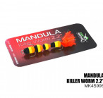 MANDULA KILLER WORM 2.2" (55mm), Origin hooks, #906, плавающие приманки
