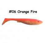 MAILE BAITS CROCODILE L 23cm, 80g, #06 Orange Fire (1 pc) silikona mānekļi