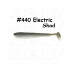 KEITECH Swing Impact 2" #440 Electric Shad (12 шт.) силиконовые приманки