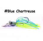 NOIKE Tiny Kaishin Blade 1/4oz (7g) , hook 1/0, #Blue Chartreuse, chatterbait