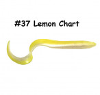 Silicone Eeel XL 20cm body, 40cm with full tail, 57g, #37-Lemon Chart, 1pc, silikona mānekļi