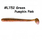 KEITECH Swing Impact 4" #LT52 Green Pumpkin Pink (8 gab.) silikona mānekļi