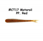 KEITECH Live Impact 3" #CT17 Motoroil PP. Red (12 pcs) softbaits