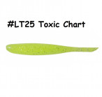 KEITECH Shad Impact 5" #LT25 Toxic Chart (6 pcs) softbaits