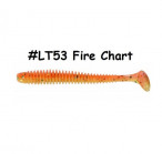 KEITECH Swing Impact 2.5" #LT53 Fire Chart (10 pcs) softbaits