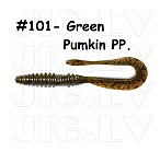 KEITECH Mad Wag Mini 2.5" #101 Green Pumpkin PP. (12 pcs) softbaits