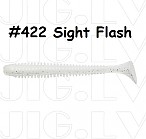 KEITECH Swing Impact 4.5" #422 Sight Flash (6 gab.) silikona mānekļi