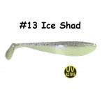 MAILE BAITS ZANDER SHAD 14cm (~5.5") 13-Ice Shad (1 gab.) silikona mānekļi