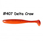 KEITECH Easy Shiner 5" #407 Delta Craw (5 шт.) силиконовые приманки