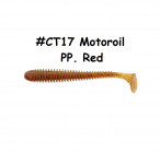 KEITECH Swing Impact 2" #CT17 Motoroil PP. Red (12 pcs) softbaits