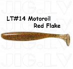 KEITECH Easy Shiner 4" #LT14 Motoroil Red Flake (7 gab.) silikona mānekļi