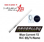 YAMAGA BLANKS Blue Current TZ BLC-85/Tz Nano All Range, 2.57m, 3-21g, PE #0.4-#1, Fuji Torzite™ Titanium Farme K guides, Fuji VSS16 reel seat,  Toray NANOALLOY® graphite technology,carbon 99.7%, weight 84g spinings