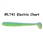 KEITECH Swing Impact 3" #LT41 Electric Chart (10 pcs) softbaits
