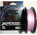 X-BRAID Upgrade X4 White/Pink Mark ,150M, #1.5 (0.202mm), 25Lb, braided line