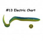 Silicone Eeel XL 20cm body, 40cm with full tail, 57g, #13-Electric Chart, 1pc, silikona mānekļi