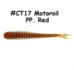 KEITECH Live Impact 4" CT17 Motoroil PP. Red (10 pcs) softbaits