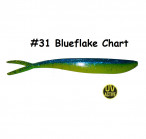 MAILE BAITS LUNKER DROP-SHOT 7" #31-Blueflake Chart (1 pc) softbaits