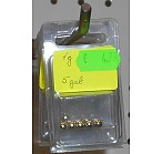 Package of 1g tungsten ball x 5, gold, with weight marking, tungsten jigheads-"cheburashka"