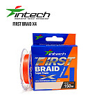 INTECH First Braid X4 150M, #0.6 (0.128 mm), 10Lb (4.54kg) pītā aukla