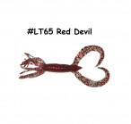 KEITECH Little Spider 2" #LT65 Red Devil (8 pcs) softbaits