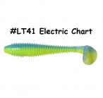 KEITECH Swing Impact Fat 4.3" #LT41 Electric Chart (6 шт.) силиконовые приманки