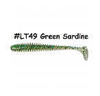 KEITECH Swing Impact 3.5" LT#49 Green Sardine (8 gab.) silikona mānekļi