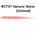 KEITECH Live Impact 4" #CT37 Natural Worm (Oxblood) (10 pcs) softbaits