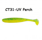 KEITECH Easy Shiner 4.5" #CT31 UV Perch (6 gab.) silikona mānekļi