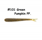 KEITECH Live Impact 3" #101 Green Pumpkin PP. (12 gab.) silikona mānekļi