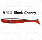 KEITECH Easy Shiner 4" #411 Black Cherry (7 pcs) silikona mānekļi