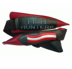 ROD HOLDER SET "Fish Hunters", red leather