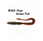 KEITECH Mad Wag Mini 2.5" #302 Plum Green Flk. (12 gab.) silikona mānekļi