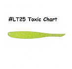 KEITECH Shad Impact 4" #LT25 Toxic Chart (8 pcs) softbaits
