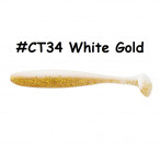 KEITECH Easy Shiner 3.5" #CT34 White Gold (7 шт.) силиконовые приманки